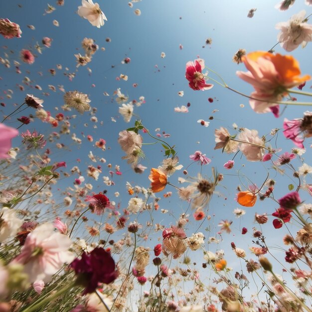 Fiori nell'aria Generata dall'AI