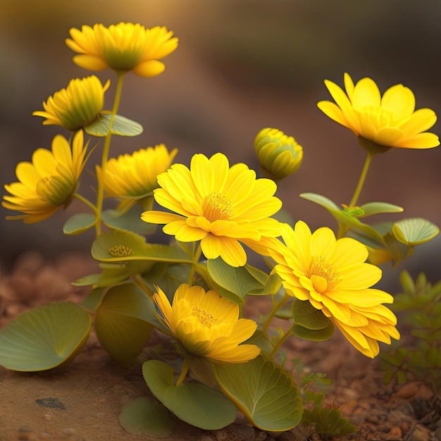 Fiori primaverili gialli