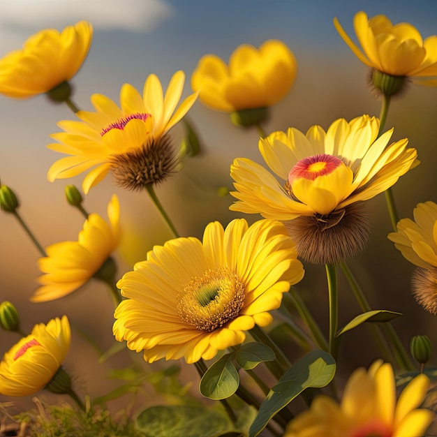 Fiori primaverili gialli