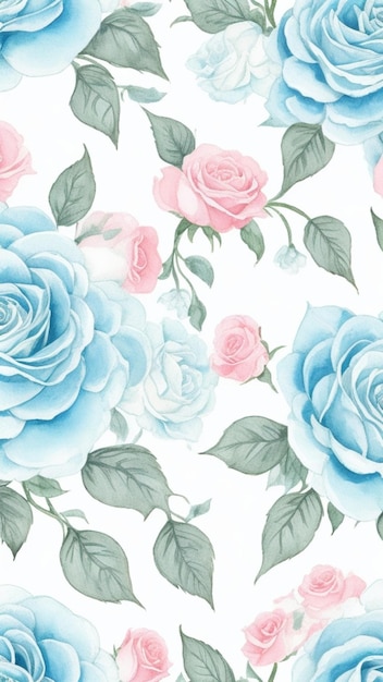 Fiori primaverili in rose blu baby e rosa baby