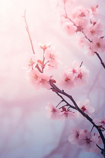 fiori rosa nel cielo