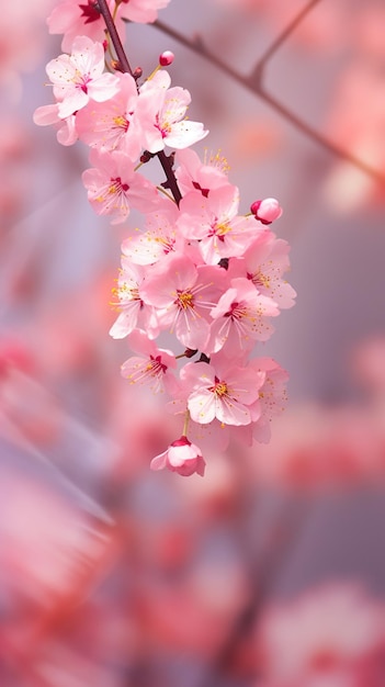 Fiori rosa su sfondo rosa