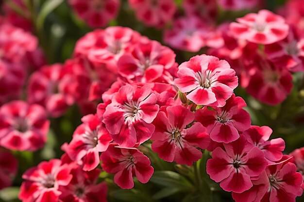 Fiori rossi in un giardino