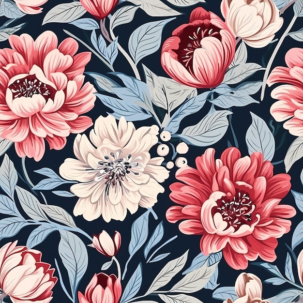 fiori seamless pattern