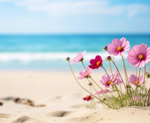 Fiori sulla spiaggia