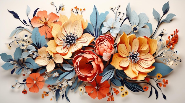 Fiori tremolanti Una sinfonia primaverile di farfalle Fiori e altro ancora in illustrazioni