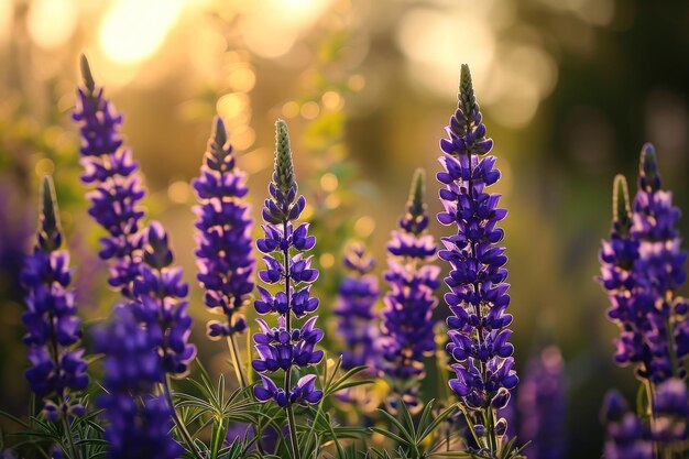 Fiori viola in un campo