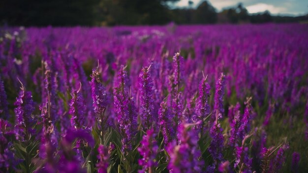 Fiori viola vicino alla cornice