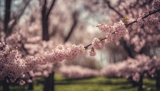 fiorire in primavera fiorire alberi in primavera meraviglioso paesaggio primaverile alberi in primaverile