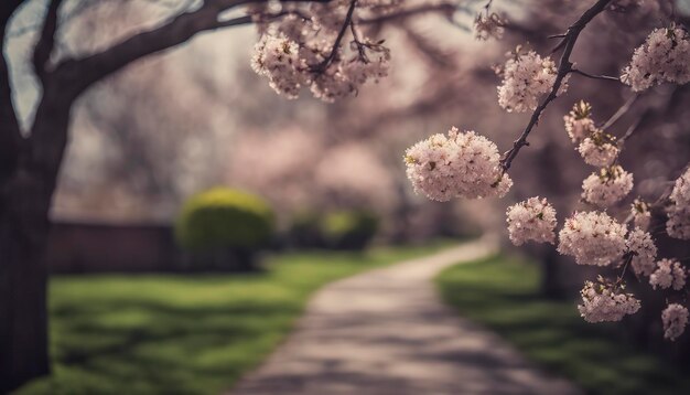 fiorire in primavera fiorire alberi in primavera meraviglioso paesaggio primaverile alberi in primaverile