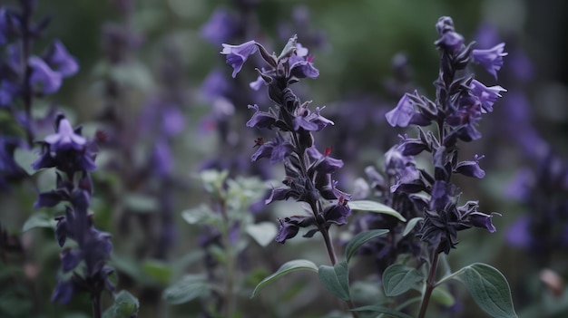 Fioritura salvia divinorum generativa ai