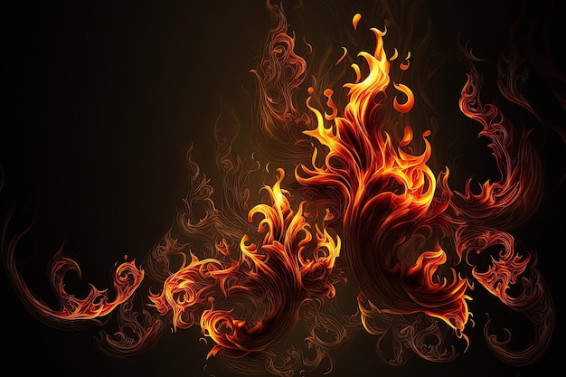 Fire vector background