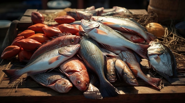 Fisher's Cattura di pesce fresco