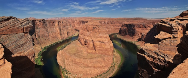 Fiume Colorado a ferro di cavallo in Arizona degli Stati Uniti