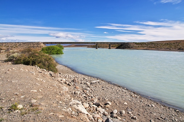 Fiume La Leona in Patagonia, Argenina