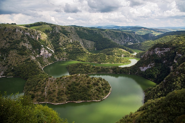 Fiume Uvac in Serbia