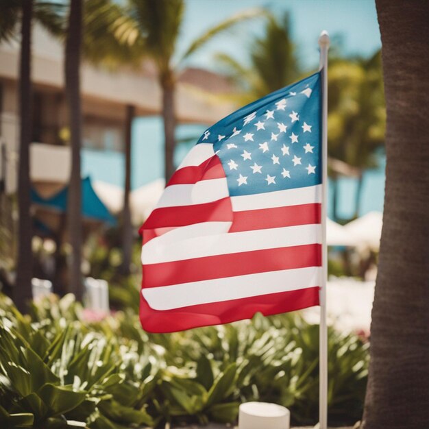 Flag Day Lo sfondo dell'Aruba Beach Club Resort