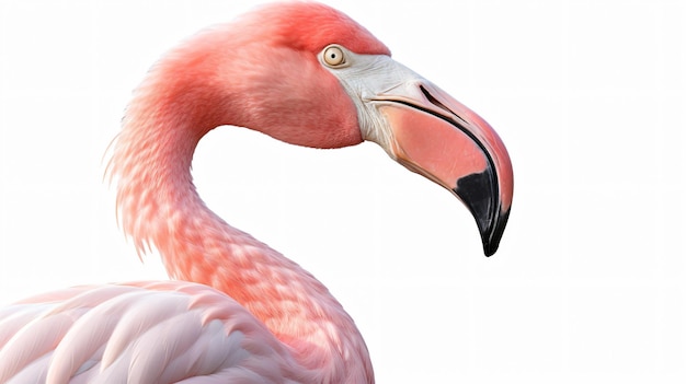 Flamingo con piumaggio rosa