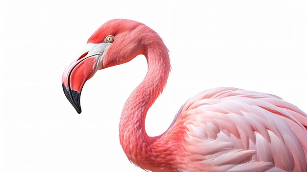 Flamingo con piumaggio rosa