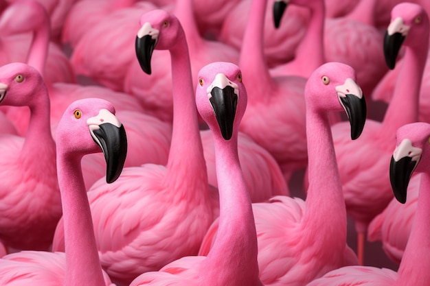 Flamingos divertenti in rosa