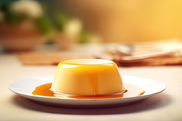 Flan classico Caramello e tonalità beige Delizia latina setosa