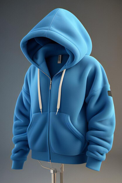 Fleece Hoodie Mockup abbraccia conforto accogliente