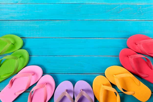 Flip flop con decking blu