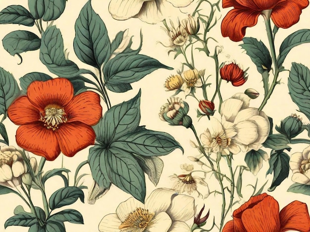 Floral seamless pattern