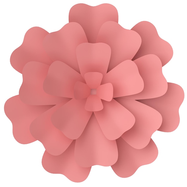 Flore di carta 3D Illustrazione 3D