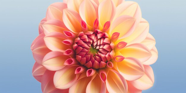 Flore di Dahlia copia sfondo spaziale AI Generato