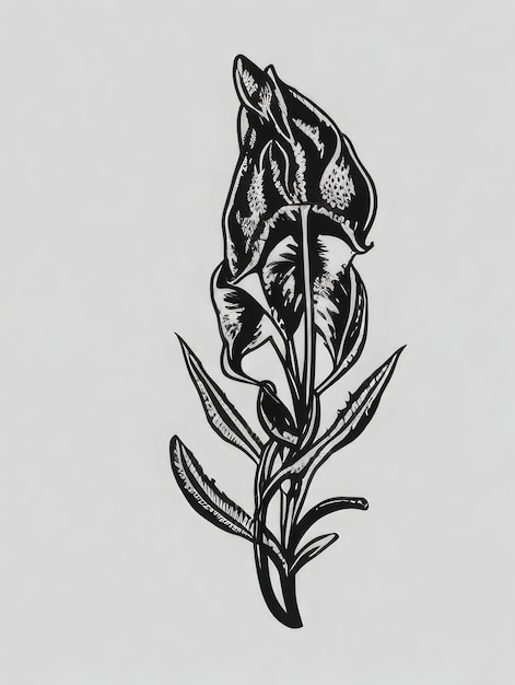 FLOWER LINE ART