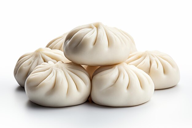 Fluffy Bao Buns isolati su uno sfondo trasparente