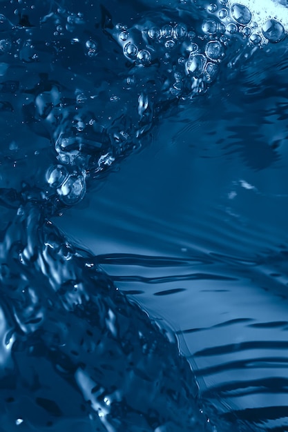 flusso della superficie dell'acqua di struttura del fondo blu, superficie dell'acqua astratta