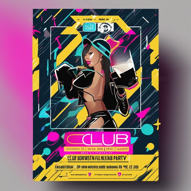 Flyer della festa del club