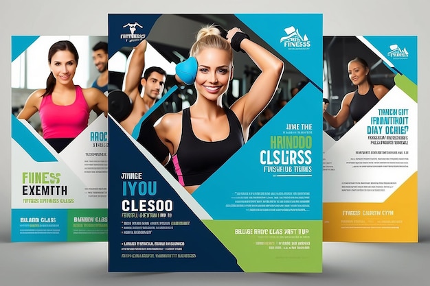 Flyer di un corso di fitness rinvigorente