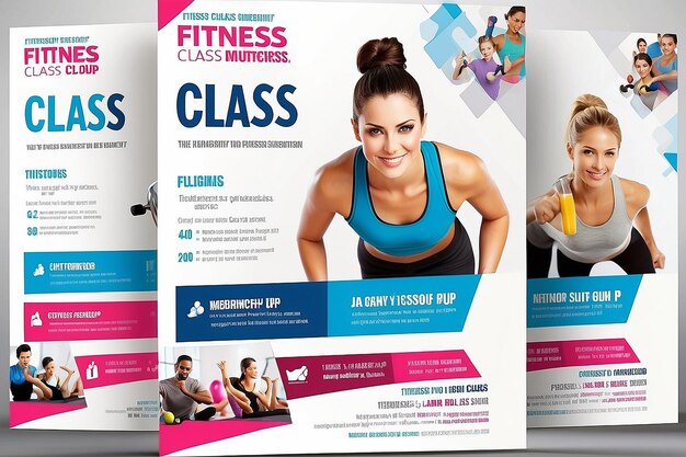 Flyer di un corso di fitness rinvigorente