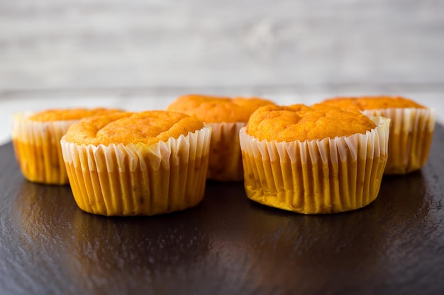 Focaccina di zucca autunnale sana fatta in casa pronta da mangiare