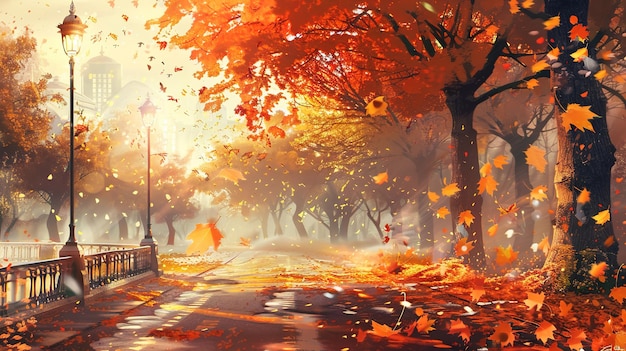foglia d'autunno che cade