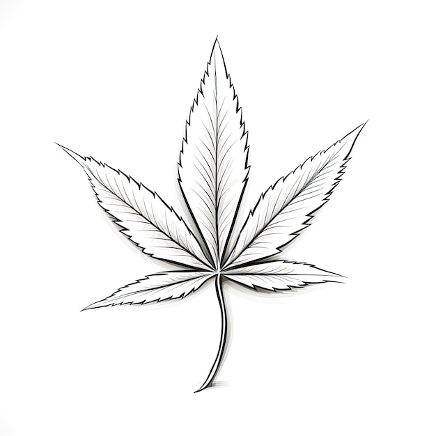 Foglia di cannabis di marijuana ai generata