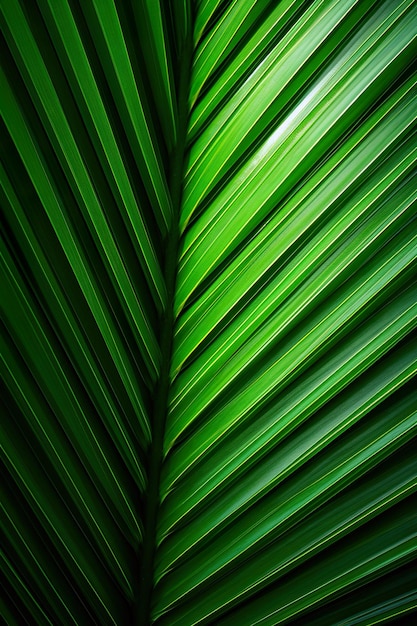 Foglia di palma verde come sfondo