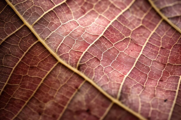 Fogliame vibrante Una macroscopia ravvicinata di foglie verdi rinfrescanti con vene intricate e un disegno organico strutturato su uno sfondo d'estate luminoso