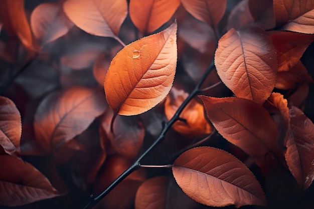 Foglie autunnali e sfondo del fogliame autunnale