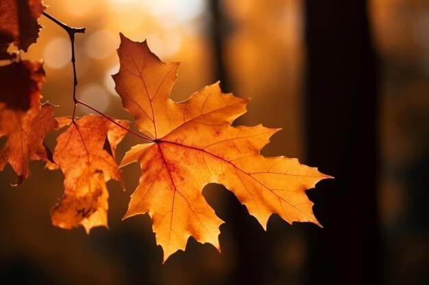 Foglie d'acero autunno Natura albero Genera Ai