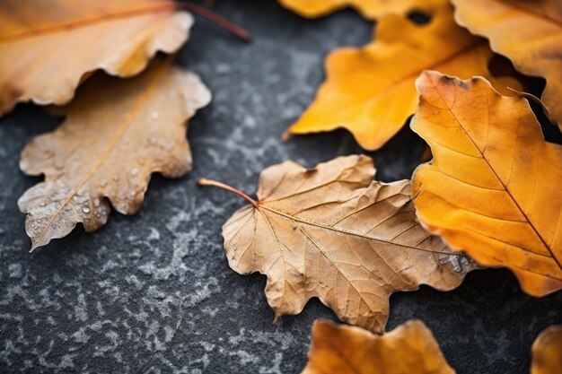 Foglie d'autunno rosse e arancione sfondo autunnale posto per il testo