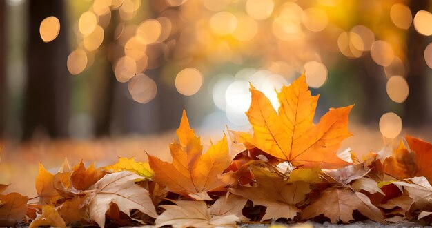 foglie d'autunno sul terreno