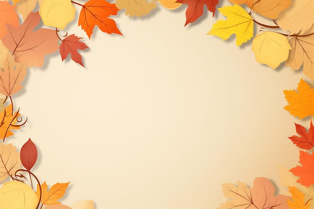 foglie d'autunno sullo sfondo