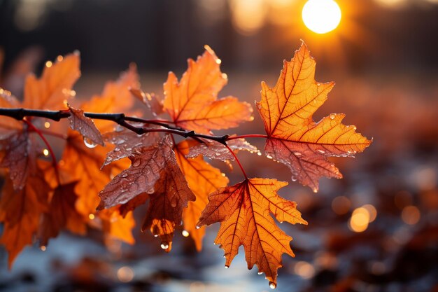 foglie di autunno sfondo