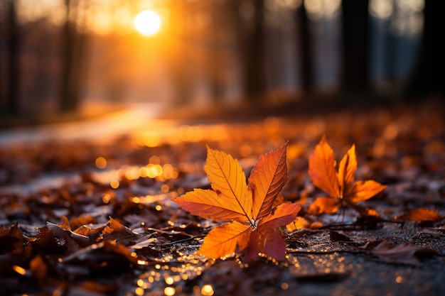 foglie di autunno sfondo