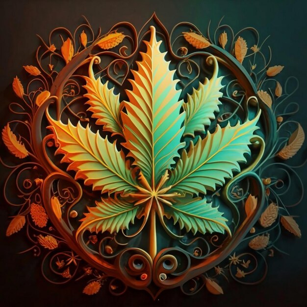 Foglie di Cannabis sativa