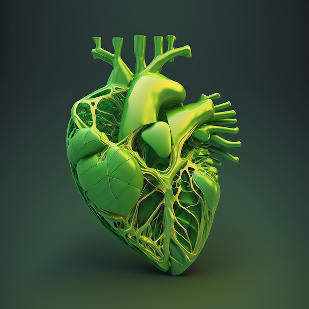 Foglie in forma di cuore AI generativa